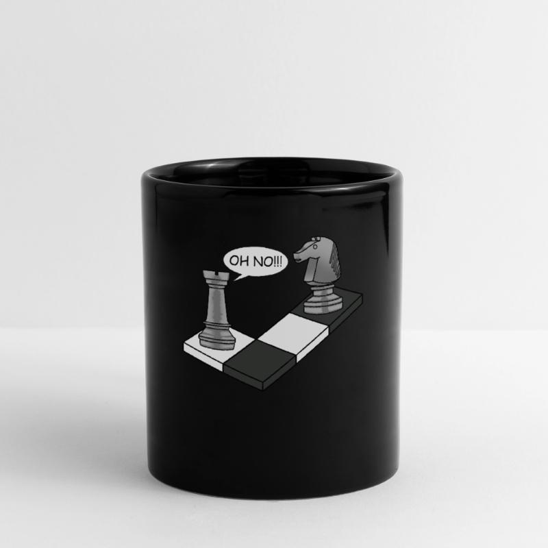 Échecs se déplacent d'échecs cheval pion cadeau pièce d'échecs Mug uni