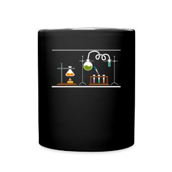 Chemie Wissenschaft Labor Element Chemiker - Tasse einfarbig - Schwarz - Vorne