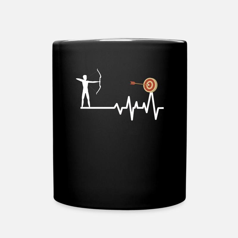 Bogenschießen - Tasse einfarbig - Schwarz