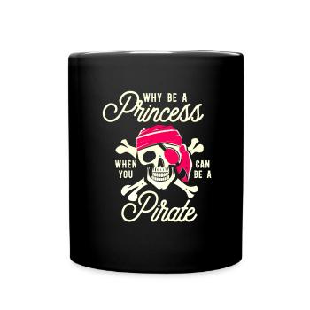Pirate Shirt Fille Femme Crâne Pirate - Mug uni - noir - Devant