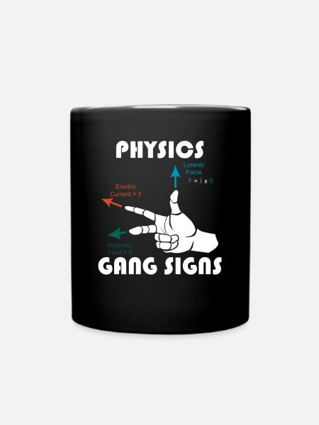 Règle de main droite Physics Math Teacher Math - Mug uni - noir