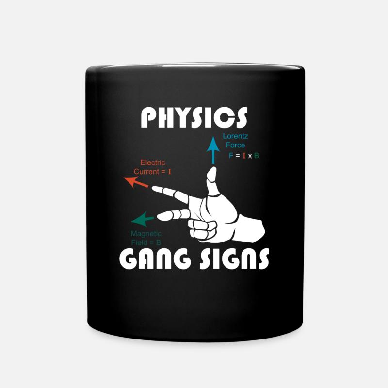 Règle de main droite Physics Math Teacher Math - Mug uni - noir