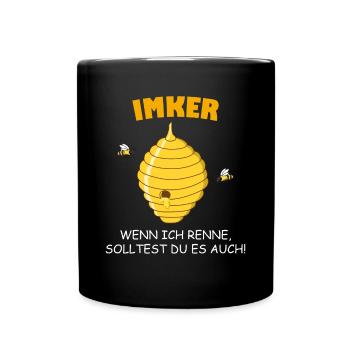 Cadeau de nid d'abeilles apicole apicole apiculteur - Mug uni - noir - Devant
