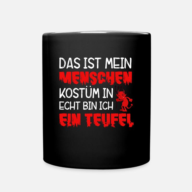 Teufel - Tasse einfarbig - Schwarz