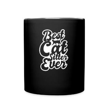Chat Sitter Meilleur Cadeau Jamais - Mug uni - noir - Devant