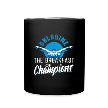 Nager natation amateur de sport - Mug uni - noir - Devant