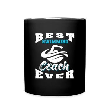 Nager natation amateur de sport - Mug uni - noir - Devant