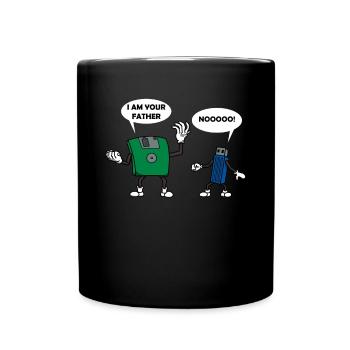 Clé USB cadeau technologie informatique - Mug uni - noir - Devant