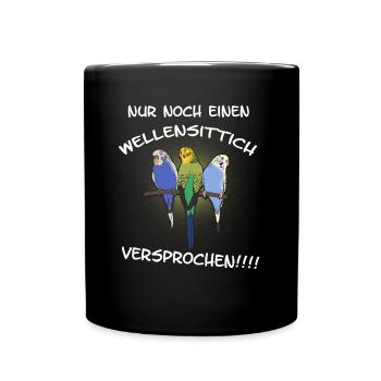 Budgie a promis - Mug uni - noir - Devant