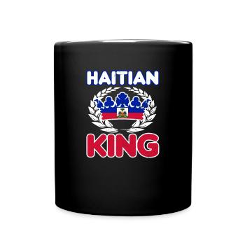 Drapeau haïtien cadeau roi haïtien - Mug uni - noir - Devant