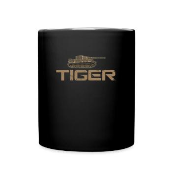 Tank Armoured Fighting Vehicle Combat Army - Full Colour Mug - black - Front