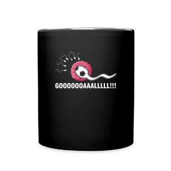 Lustige Ziel-Schwangerschafts-Spaß-Schwangerschafts-Mitteilung - Tasse einfarbig - Schwarz - Vorne