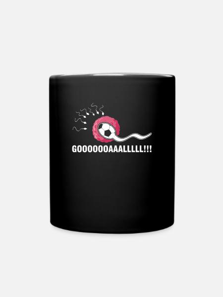Funny Goal Pregnancy Humor Pregnancy Announcement - Full Colour Mug - black
