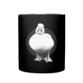 Canard drôle d'animal - Mug uni - noir - Devant