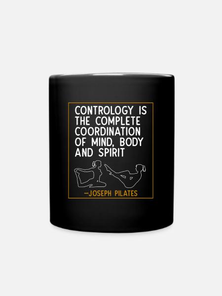 Contrology Coordination Pilates Workout - Full Colour Mug - black