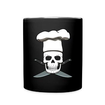 Chef Skull Chef Chef Cuisine Cuisine - Mug uni - noir - Devant
