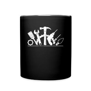 Outillage réparation de réparation - Mug uni - noir - Devant