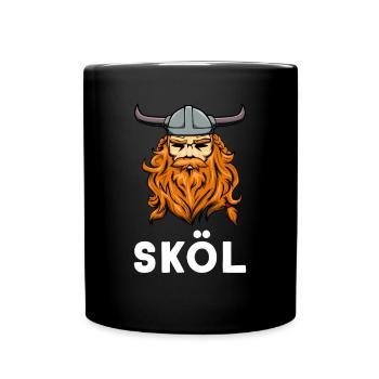 Viking Northerners Iceland Berserker Sköl Gift - Full Colour Mug - black - Front