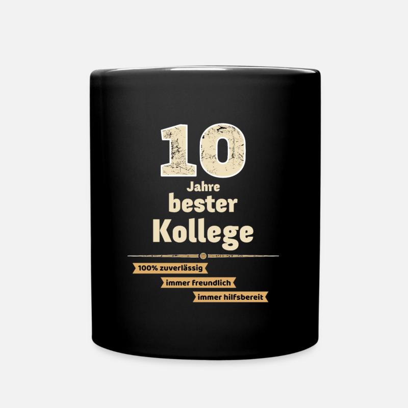 10 ans meilleur collègue - Mug uni - noir