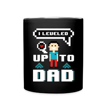 Papa va jouer Geek Retro Gamer Père - Mug uni - noir - Devant