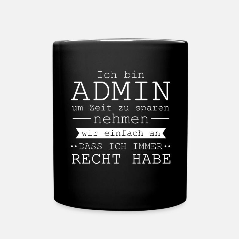 Admin - Full Colour Mug - black