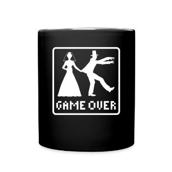 Mariage mariage époux marié - Mug uni - noir - Devant