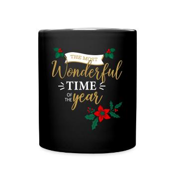 Noël Noël Noël Cadeaux de Noël moche - Mug uni - noir - Devant