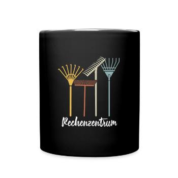 Gärtner Gärtnerei Rechen Gartenarbeit Geschenk - Tasse einfarbig - Schwarz - Vorne