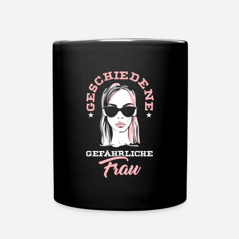 Geschiedene Frau Ex-Frau Single Scheidung Geschenk - Tasse einfarbig - Schwarz