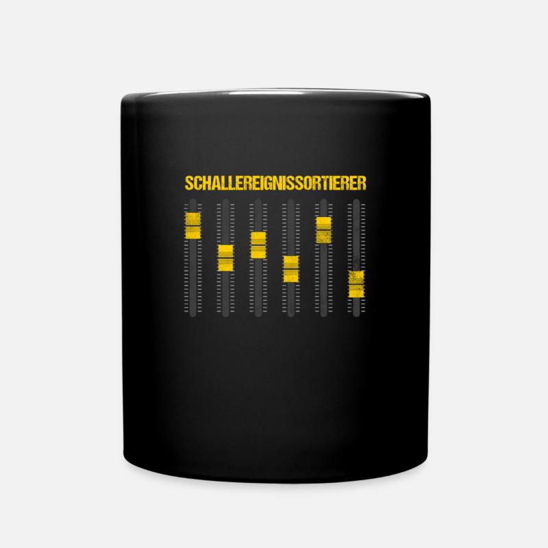 Schallereignissortierer Mischpult Ton DJ Geschenk - Tasse einfarbig - Schwarz