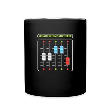 Sound event sorter Sound DJ Mixer Gift - Full Colour Mug - black - Front