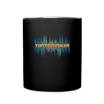 Tontechniker Ton Tonmeister Toningenieur Geschenk - Tasse einfarbig - Schwarz - Vorne