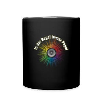 Ton Tontechniker Toningenieur Pegel Party Geschenk - Tasse einfarbig - Schwarz - Vorne