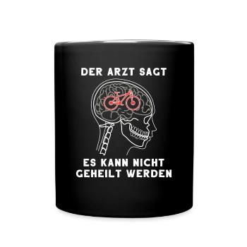 Vélo motrice cadeau motard cyclisme cyclisme - Mug uni - noir - Devant