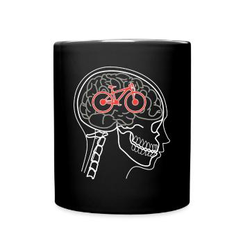 Vélo motrice cadeau motard cyclisme cyclisme - Mug uni - noir - Devant