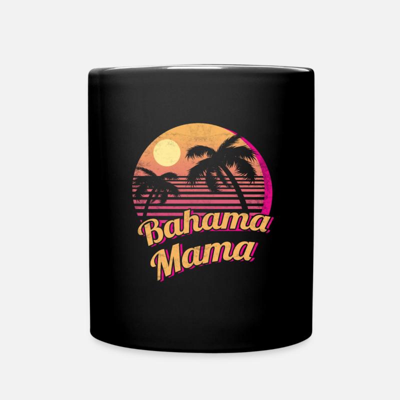 Retro Bahamas Beach Surfer Scuba Diver Bahama - Mug uni - noir
