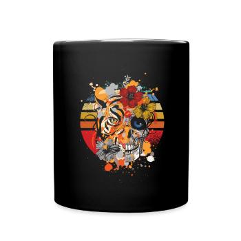 Spanish Halloween Skull Dead Day Death Spain - Full Colour Mug - black - Front