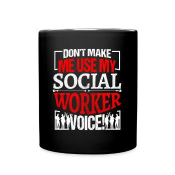 Social Worker Profession Job Title - Mug uni - noir - Devant