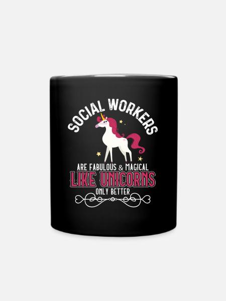 Social Worker Profession Job Title - Tasse einfarbig - Schwarz