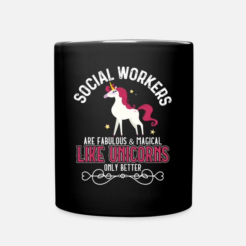 Social Worker Profession Job Title - Tasse einfarbig - Schwarz