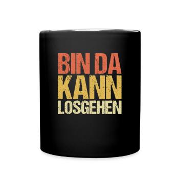 Party Alkohol Saufen Bier Partymonster Geschenk - Tasse einfarbig - Schwarz - Vorne