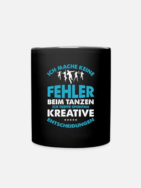 Tanzen Tänzerin Tänzer Tanzpaar Tanz Geschenk - Tasse einfarbig - Schwarz