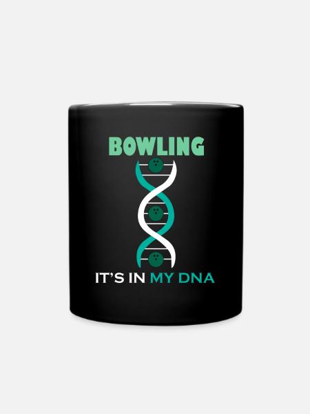 ADN bowling bowling sport chapeau melon Pin cadeau - Mug uni - noir