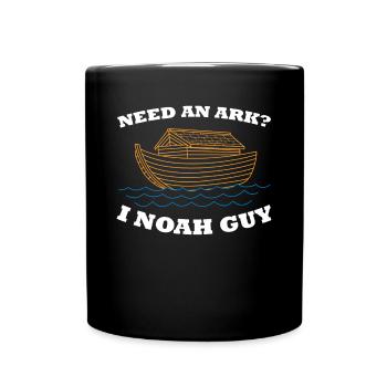 Arche Noah Flut Bibel Jesus Religion Geschenk - Tasse einfarbig - Schwarz - Vorne