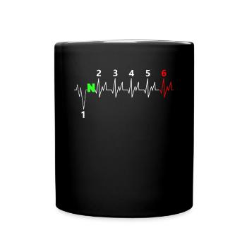 Voiture de course voiture de voiture sport automobile cadeau - Mug uni - noir - Devant
