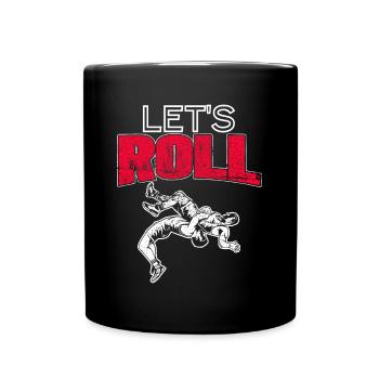 Let’s Roll Wrestling Wrestler Fan Gift - Mug uni - noir - Devant
