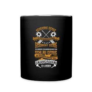 Mechaniker Definition Schrauber Werkstatt Geschenk - Tasse einfarbig - Schwarz - Vorne