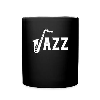 Klassische Saxophon-Musik-Jazz-Band-Liebhaber-Geschenke - Tasse einfarbig - Schwarz - Vorne