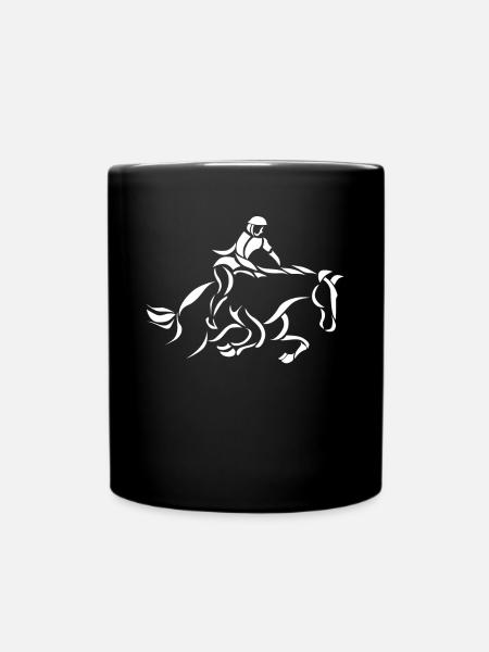 Équitation cheval équitation cadeau équitation - Mug uni - noir