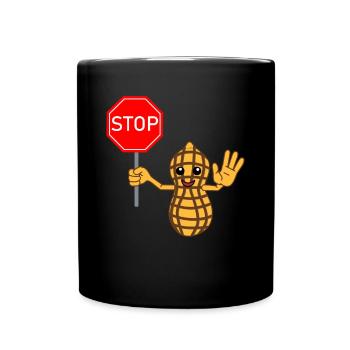 Allergy Allergic Nut Nuts Allergic Gift - Full Colour Mug - black - Front